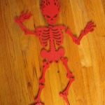 red Jointed skeleton