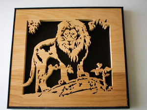 Lion with mane