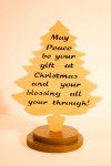 Christmas tree with peace blessing