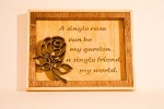 Rose with sentiments